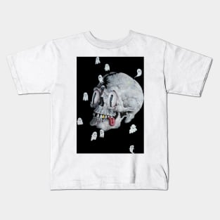 Captain, the Ghosts have Escaped art by Tyler Tilley Kids T-Shirt